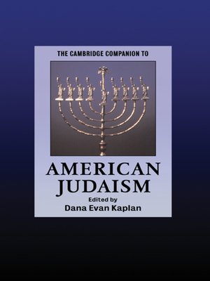 cover image of The Cambridge Companion to American Judaism